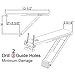 JEACENT Window Air Conditioner Brackets, Universal AC Window Support Bracket, Med Duty - Up to 85 lbs - 13.5” Arm for A/C Units