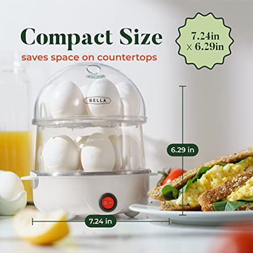 BELLA Rapid Electric Egg Cooker and Poacher with Auto Shut Off for
