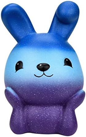 Keliay Toy Jumbo Squishy Toy,Keliay 16cm Squishy Easter Galaxy Bunny Scented Slow Rising Squeeze Collect Easter Gift (A)
