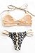 CUPSHE Women's Apricot Push Up Halter Bikini Set