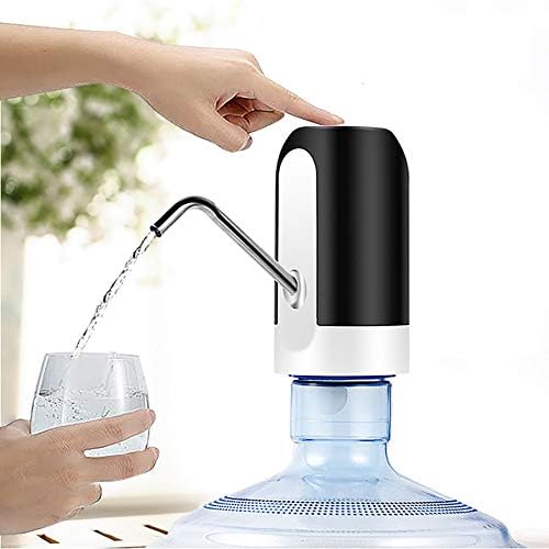 MIJIN Automatic Smart Electric Portable Water Pump, Usb Charging Automatic Water Bottle Pump, Portable Electric Water Dispenser Pump 3-5 Gallon Bottle