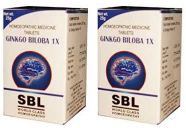 SBL Ginkgo Biloba 1X Tablets 25g (Pack of 2)