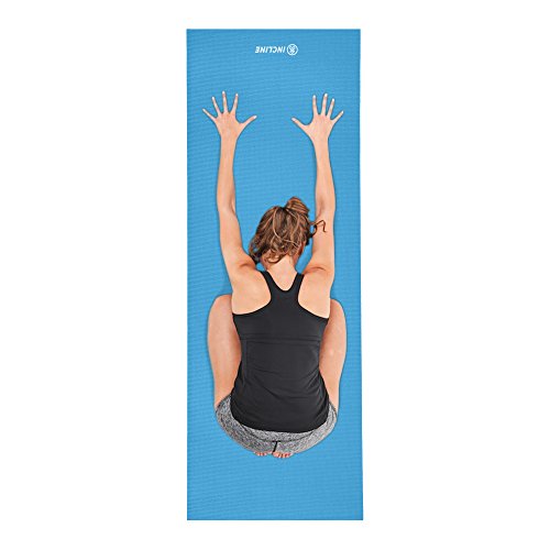 Incline Fit Yoga Mat Anti Slip Double Sided Yoga Mat & 6mm - Thick & Non Slip Exercise Mat for Yoga, Pilates, Stretching, Meditation, Floor & Fitness Exercises, Horizon, 4mm - Thumbnail 4