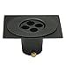 Monarch Aluminum 3-Piece Rain Chain Installation Kit Black Power Coated