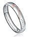 TIGRADE Stainless Steel Ring Real Love Heart Valentine Couples Wedding Band Size 4.5-15, Women, Size 6