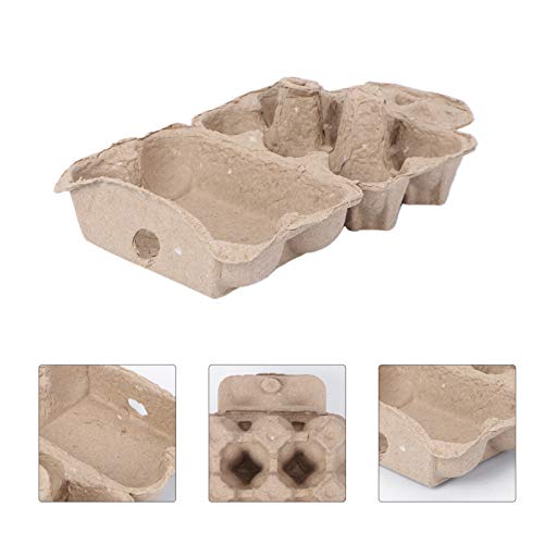 balacoo 5 Stücke Eierkartons Huhn Landmaschinen Klappei Ablage Box Tragbare Kartonablage 6 Grid – Bild 5