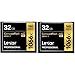 Lexar Professional 1066x 32GB (2-Pack) CompactFlash Card, Up to 160MB/s Read, for Professional Photographer, Videographer, Enthusiast (LCF32GCRBNA10662)