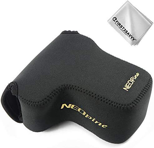 First2savvv Neoprene Camera Case Bag for Sony A6400 A6500 A6300 A6000 with 18-135mm Lens QSL-A6400-C01
