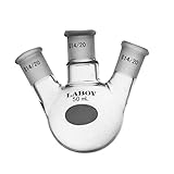 Laboy Glass 50mL 3 Neck Round Bottom Boiling Flask