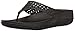 FitFlop Women's Ringer Welljelly Flip Flop, All Black, 9 M US
