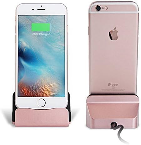IOS Charger Charging Docking Desktop Stand Station Cradle Sync Dock for iPhone X 8 8 plus 7 7s 6 6S Plus 5S 5 SE 5C 5se Rose Gold