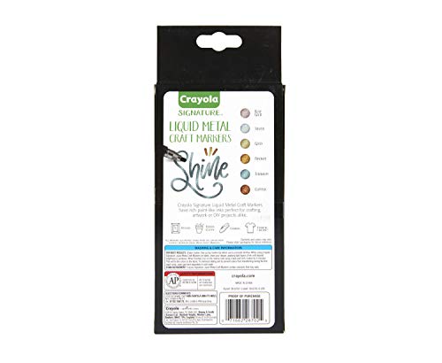 Crayola Metallic Permanent Markers, 6 Pack - Image 6
