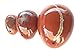 Set of 3 Natural Red Jasper Eggs Kegel Exercise Weights Texas Hidden Gems