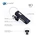 Wireless Hands Free Bluetooth Headset/Earpiece w/Microphone - For iPhone, iPad, Samsung Galaxy, Motorola Any Bluetooth Enabled Devices. [Black]