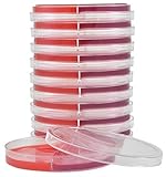 Blood Agar/MacConkey Biplate, (Blood/MAC), 15x100mm 2 Section Dish, Order by The Package of 10, by Hardy Diagnostics