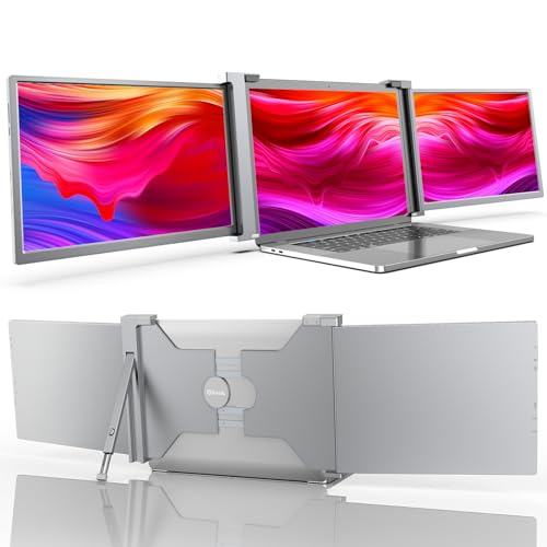 Oiiwak Triple Portable Monitor for Laptop, 14