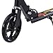 Goplus Folding Kick Scooter for Adult Teen Deluxe Aluminum Glider Adjustable Height w/ Kickstand, 220lbs Capacity (Black)
