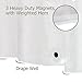 Wimaha Waterproof Shower Curtain Liner, with 3 Magnets Rustproof Grommets, Bath Shower Liner for Bathroom Stall Bathtub, 72 x 72, Clear