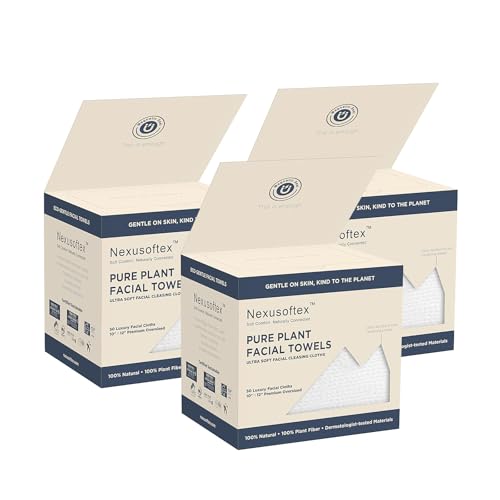 Premium Disposable Face Towels, 10"x12" XL, 90gsm Ultra-Thick... 41EYghCp8wL