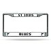 Rico Industries NHL St. Louis Blues Standard Chrome License Plate Frame , 6 x 12.25-inches