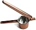 COPPER POTATO MASHER, RICER With Stainless Steel Core ● Commercial Grade Food Purée & Strainer ● BONUS 3 Large Interchangeable Discs ● Great Addition For Your Kitchen