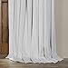 HPD Half Price Drapes Signature Velvet Thermal Blackout Curtains for Living Room 108 Inch Long (1 Panel) Rod Pocket Insulated Blackout Curtains for Bedroom Window Curtains, 100W x 108L, Off White