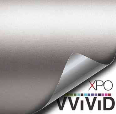 VViViD Matte Silver Car Wrap Vinyl Roll with Air Release 3MIL (1ft x 5ft)