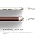 iPhone 6S Plus Case, elago [Leather Hole Flip] - [Card Slot][Screen Protection][Premium Hybrid Construction] - for iPhone 6/6S Plus (Brown/Champagne Gold)