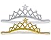 DANMY Baby Girl Rhinestone Crown Headbands Toddler Princess Headband Hair Accessories (2PCS)