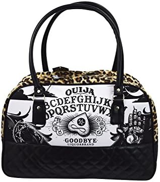 Liquor Brand Ouija Board Goth Occult Overnight Bowler Bag Purse