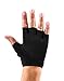 ToeSox Grip Gloves for Pilates, Yoga, Dance and Cross Training (Black) Small