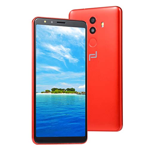 5.7'' Unlocked Mobile Phone-512MB+4G Android 6.0 Quad-Core Dual WiFi Smartphone (Red)