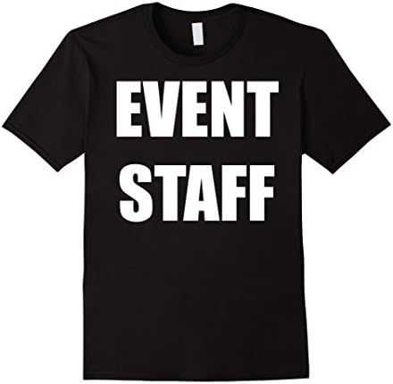 Mens Event Staff T-Shirt Large Black