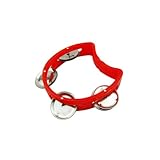 Musiclily Small Tambourine Half Blossom with 4 Jingles, Random Color(Pack of 20)