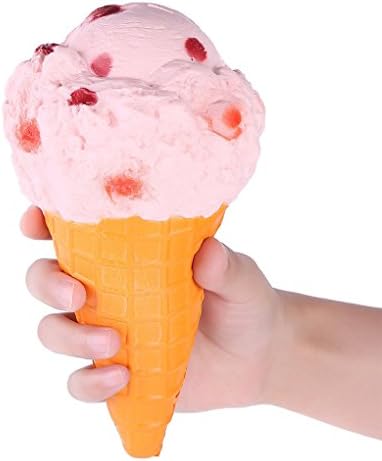 Yeng 1 Piece 7.5 Inch Kawaii Jumbo Slow Rising Ice Cream Cone Squishy Bread Cake Toy Party Gift Lovely Decoration