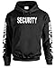 SECURITY - party event staff police duty - Mens Pullover Hoodie, L, Black