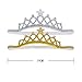 Gellwhu 2pcs Baby Girl Crown Headband Head Wrap Hair Band Headwear Gold Silver