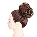 AISI BEAUTY 100% Human Hair Scrunchies Extension Curly or Messy Bun Hair Pieces for Women Donut Updo Ponytail Hair Chignons