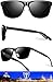 ATTCL Men's Driving Polarized Sunglasses Al-Mg Metal Frame Ultra Light 858-8 Black