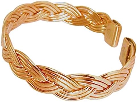 Womens Solid Copper Magnetic Bracelet Eve With Gift Box (7.5)