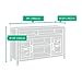 Sauder 419119 Dakota Pass Entertainment Credenza, For TVs up to 60', Craftsman Oak finish