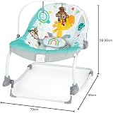 Bright Starts Wild Vibes Infant to Toddler Rocker with Vibrations Unisex view 10