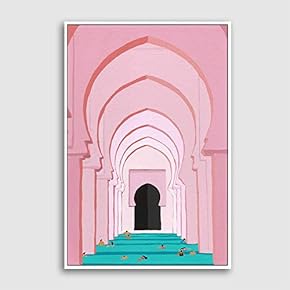 Framed Canvas Wall Art for Living Room, Bedroom Colorful Corridor Canvas Prints for Modern Home Decoration Ready to Hang - 16"x24" inches
