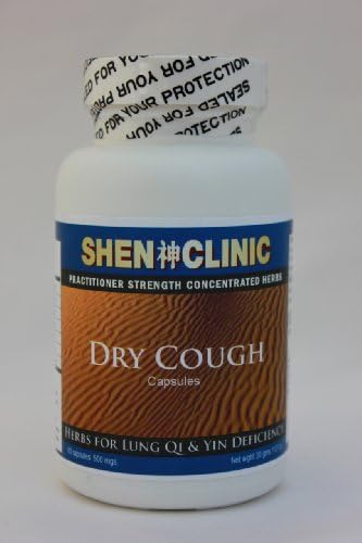Dry Cough Pills - Shen Clinic - 60 Capsules, Extra Strength