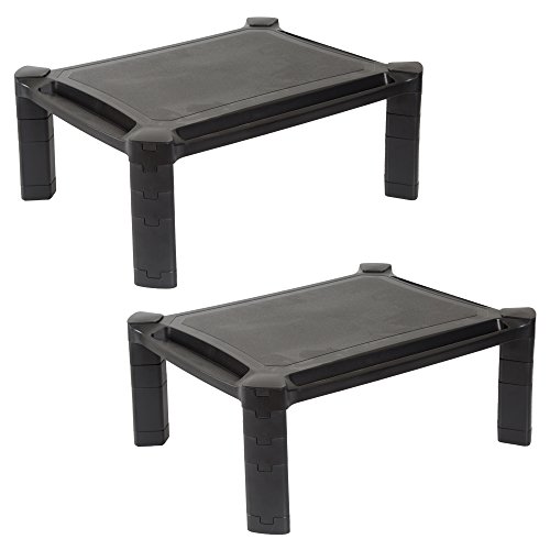 Buy Adjustable Computer Monitor Stand 2 Pack Includes Cable