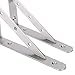 Amarine Made Pair of Stainless Steel Heavy Duty Shelf Brackets,8