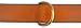 Soft Touch Collars Leather Padded Dog Collar, Large Tan with Teal Padding, Real Genuine Leather, 24