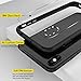 OCYCLONE iPhone Xs Max Case Clear, Slim Tempered Glass Back TPU Bumper Protective Case Cover for iPhone Xs Max-Black