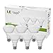 LE 6 Pack BR30 E26 LED Bulbs, 65W Incandescent Equivalent, 10W, 750lm, Daylight White, 5000K, 110° Flood Beam, Non-dimmable, Track and Recessed Light