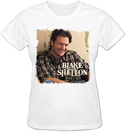 Unlocked Will Women's Customized Honey Bee Blake Shelton Short Seleeve Shirts XXL White